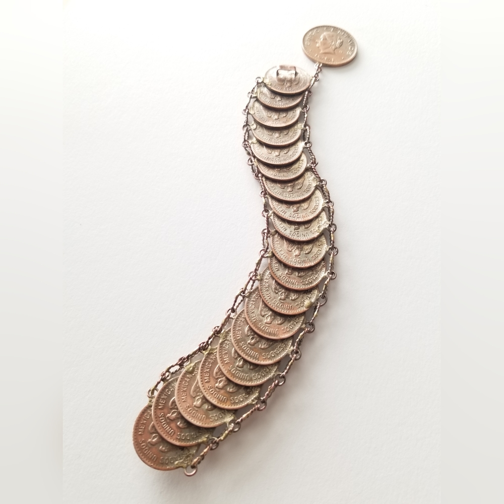 1950s Souvenir Coin Bracelet